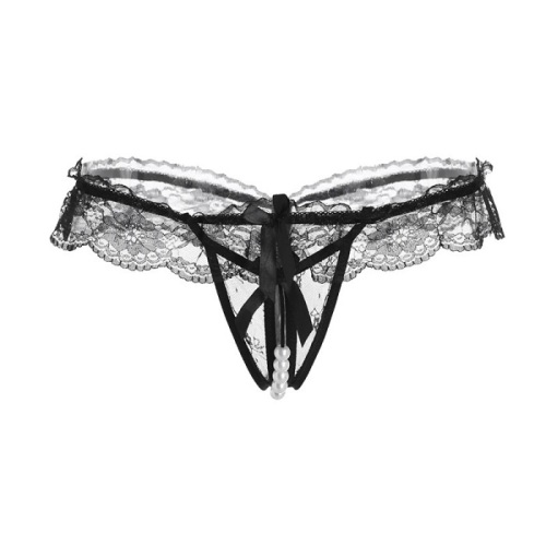 Crotchless Beaded Lovers Thong