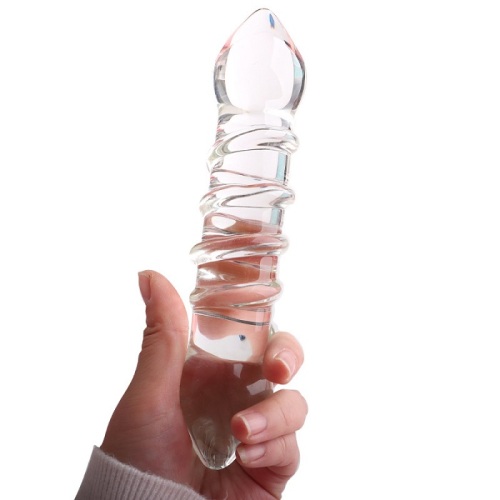 Sexbuyer Beaded Sensual Glass Dildo 7.87 Inch