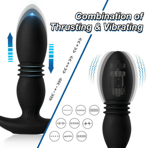 3 Folds Thrusting Vibration Butt Plugs
