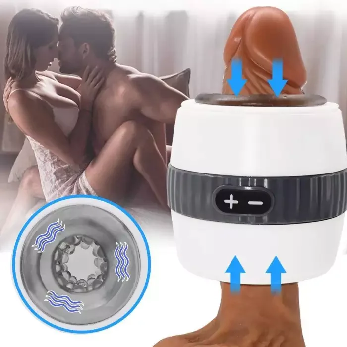 Two-Way Exit 12-Speed Vibration Manual Masturbation Cup