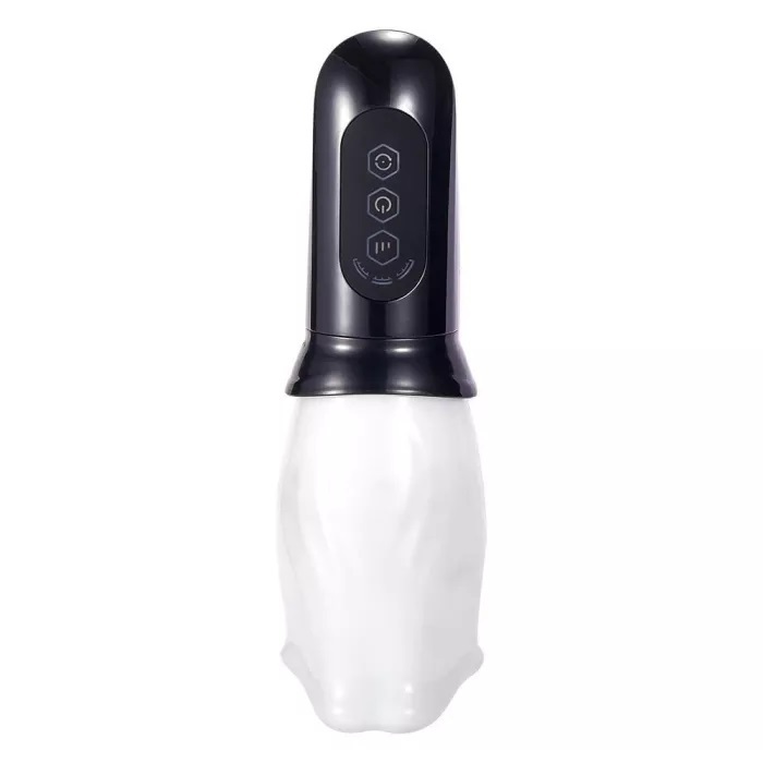 (The Best Seller! )360°Automatic Rotation Vibrator Bare Sleeve 4-frequency Rotation 3 Speeds Oral Masturbator