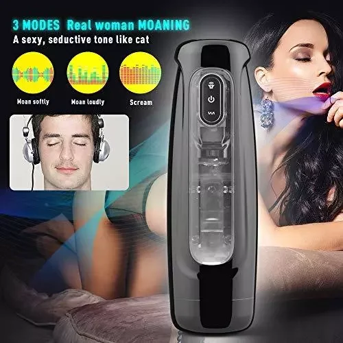 Hands-Free Male Masturbation Cup Automatic Rotating Telescoping