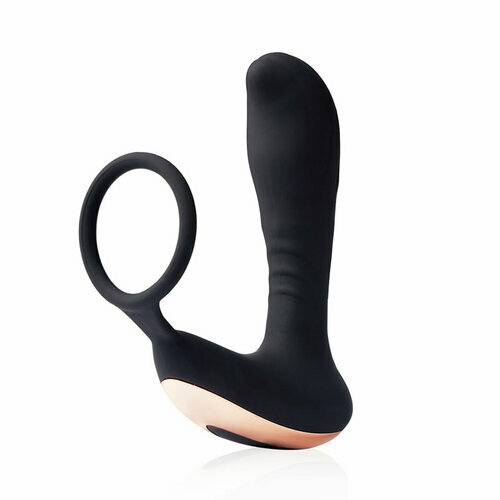 Remote Control 7-Frequency Vibration Prostate Stimulator with Penis Ring