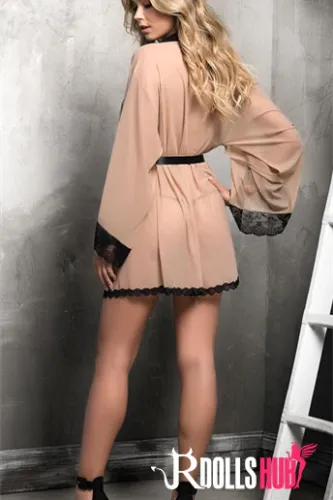 Sexy Mesh Plus Size Women's Lace Nightgown (Two Colors)