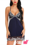 Sexy Strapless Leak Back Lace Nightdress (Three Colors)