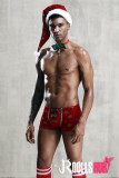 Men's Christmas Red Panties Stocking