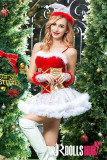 Christmas Red Gold Sexy Short skirt Ladies Erotic Lingerie