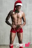 Men's Christmas Red Panties Stocking