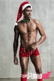 Men's Christmas Red Panties Stocking