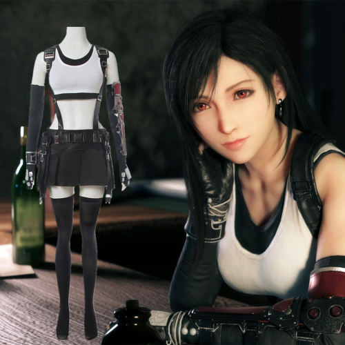 Final Fantasy VII ティファ・ロックハート Tifa Lockhart Cosplay Outfit Set