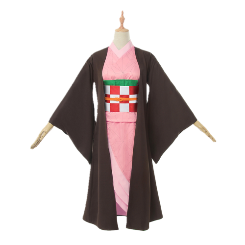 Demon Slayer 鬼灭の刃 Kamado Nezuko Cosplay Outfit Set