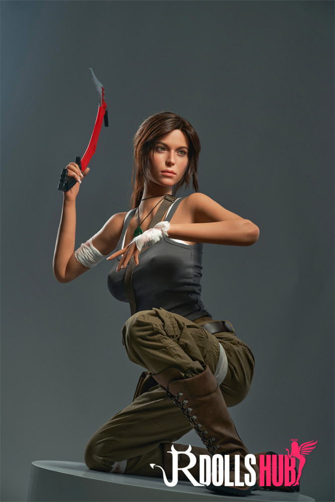 lara croft silicone sex doll Milf Muscular Silicone Head Sex Doll Lara Croft 164cm main image 1