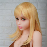 Mini Blonde Sex Doll Phoebe Normal Ear-03 - Piper Doll - 140cm/4ft5 Silicone Sex Doll