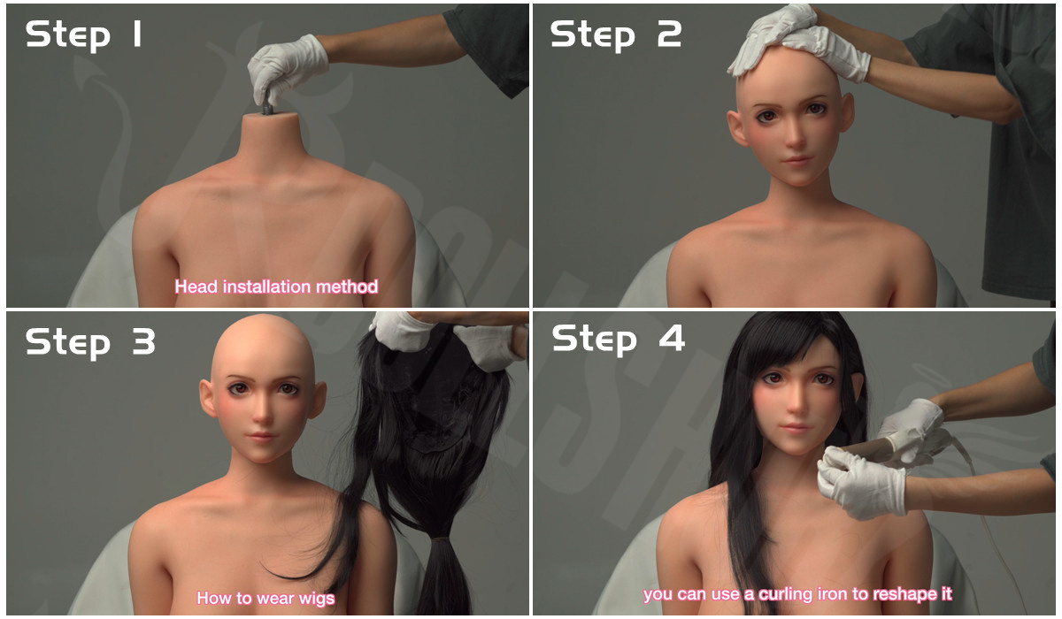 How to Set up Your Game Lady Doll's Head and Wig?