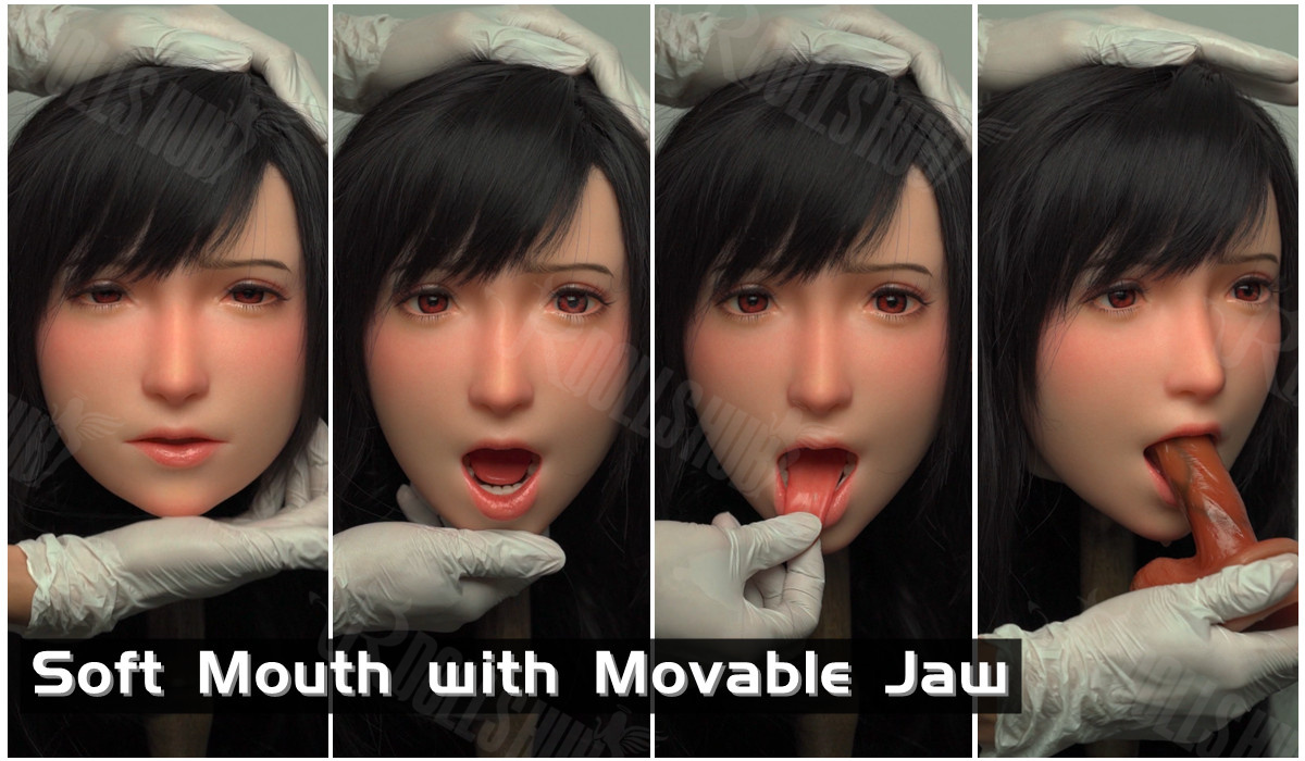 More Fun with Movable Jaw Soft Oral Sex Doll