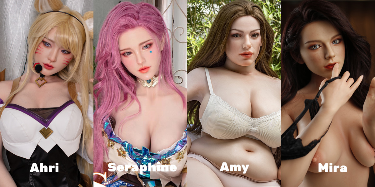 Ahri, Seraphine, Amy, and Mira sex dolls