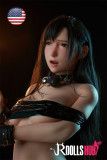 Open Mouth Tifa Sex Doll - Final Fantasy - Game Lady Doll - Realistic Tifa Lockhart Silicone Sex Doll [USA In Stock]