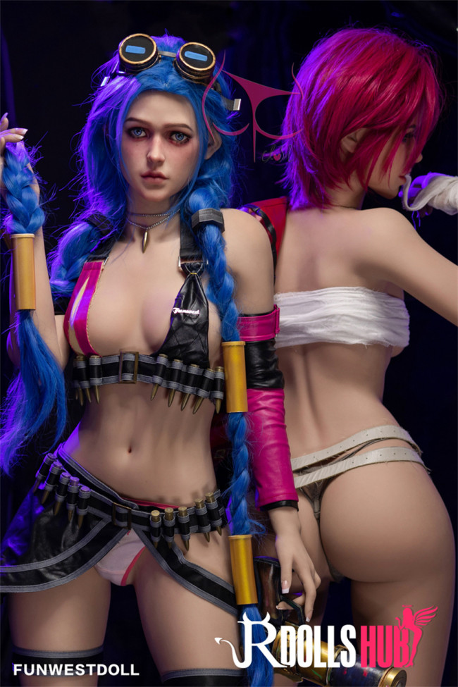 League of Legends Vi & Jinx Sex Doll Combo - Funwest Doll - 157cm & 159cm TPE Sex Doll
