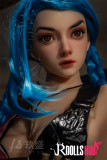 League of Legends Jinx Sex Doll - JIUSHENG Doll - 168cm/5ft5 TPE Sex Doll with Silicone Head