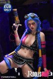 Jinx Sex Doll: League of Legends Jinx TPE Sex Doll 159cm/5ft2 Funwest Doll [EUR In Stock]