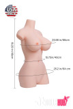 Sex Doll Torso Vena - JoyoToy - 8.5kg/18.7Ibs TPE Sex Doll
