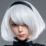 2B Sex Doll: NieR Automata Silicone Doll 2B in Sexy Lingerie, Game Lady 171cm/5ft6 G-Cup (Movable Jaw)
