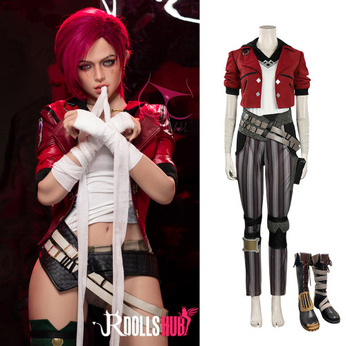 League of Legends Vi Cosplay Outfit Set