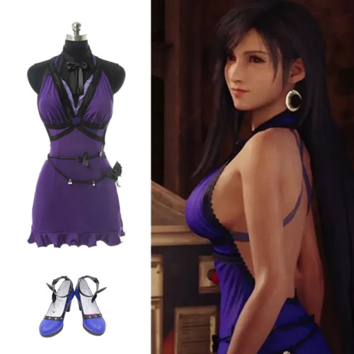 Final Fantasy VII ティファ・ロックハート Tifa Lockhart Nightdress Cosplay Outfit Set