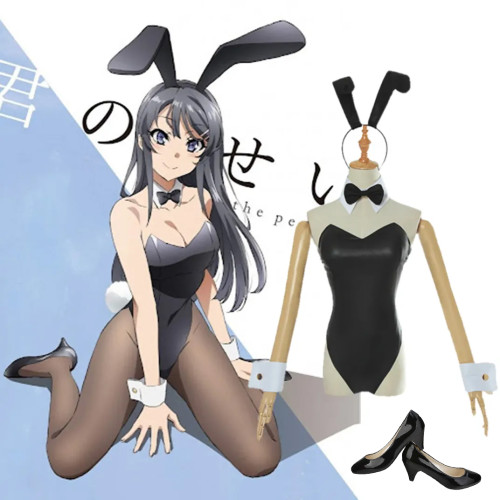 Rascal Does Not Dream of Bunny Girl Senpai 青春ブタ野郎 Sakurajima Mai Bunny Girl Cosplay Outfit Set