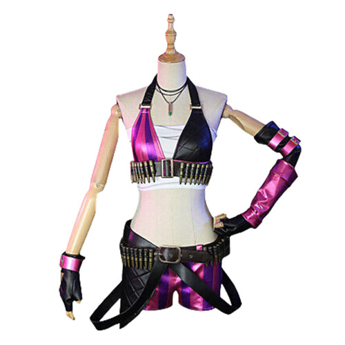 League of Legends Jinx Cosplay Outfit Set