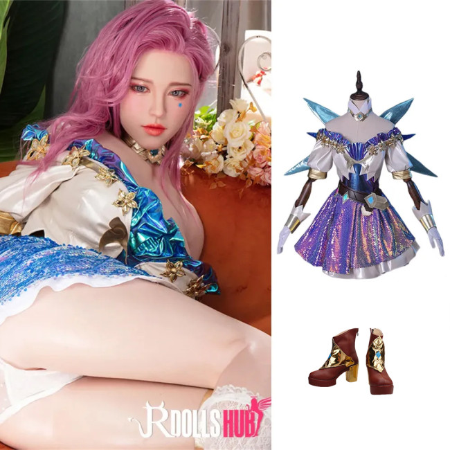 League of Legends Seraphine Cosplay Outfit Set