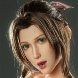 Tifa Sex Doll Torso: Final Fantasy Silicone Sex Doll, Game Lady 97.5cm/38.4in J-Cup (Movable Jaw)