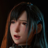 Tifa Sex Doll Torso: Final Fantasy Silicone Sex Doll, Game Lady 97.5cm/38.4in J-Cup (Movable Jaw)