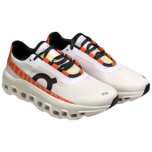 Cloudmonster Sneakers - White + Orange