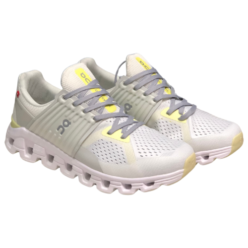 Cloudswift Sneakers - Light Gray & Fluorescent Yellow