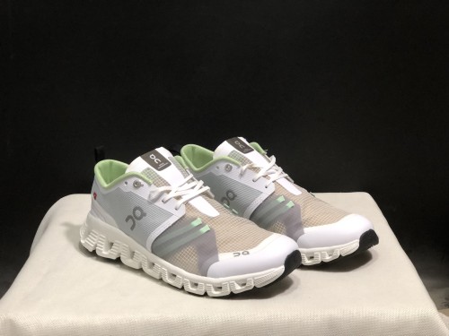 Cloud X 1 Sneakers - White+Gray+Light Green