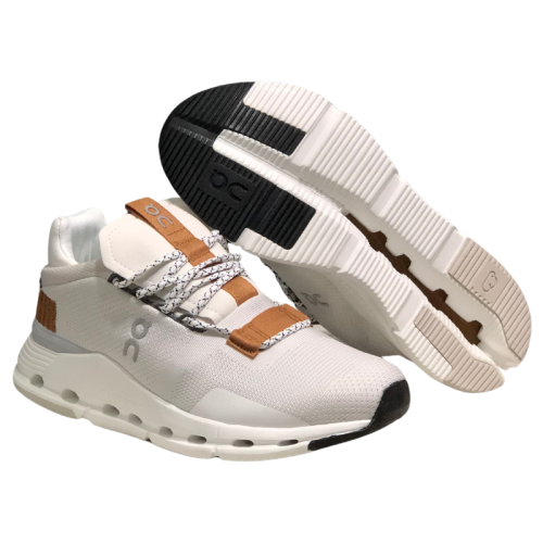 Cloudnova Sneakers - White with Brown