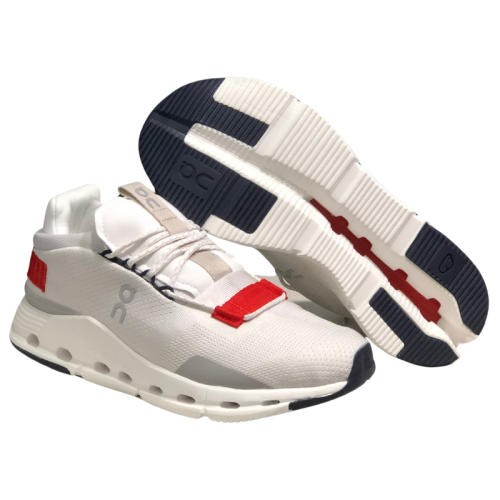 Cloudnova Sneakers - White+Gray+Red
