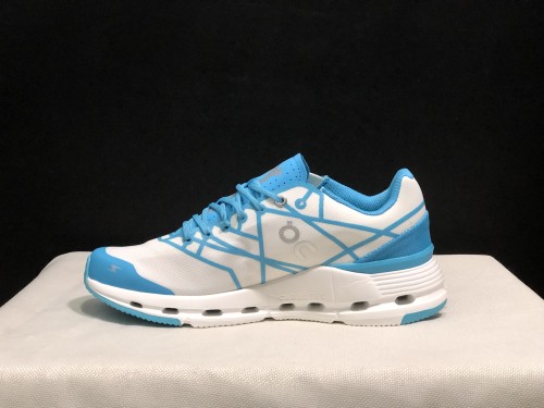 Cloudnova Z5 Sneakers - White & Bright Blue