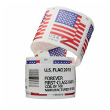 2018 US Flag Postcard Forever Postage Stamps Coil of 100 US Postal First Class