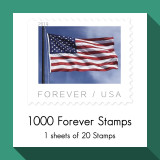 2019 US Flag Postcard Forever Postage Stamps US Postal First Class