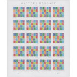 2021 Mystery Message Forever First Class Postage Stamps Playful Theme, Colorful, Fun, Puzzle, Mysterious, Invitations, Celebration (1 Sheet of 20 Stamps)