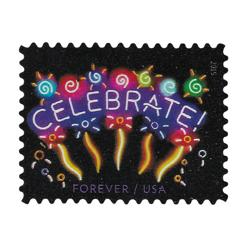 Sheet of 20/Neon Celebrate Forever Stamp