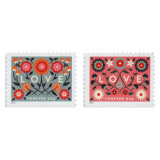Love 2022 Forever First Class Postage Stamps Sheet-- Valentine, Wedding, Celebration, Anniversary, Romance, Party