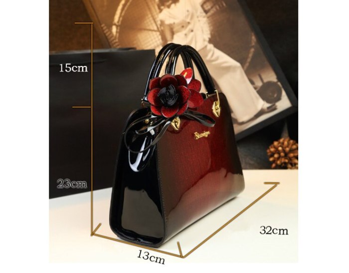 Fashion luxury high quality patent leather women's handbags famous brand ladies evening clutch messenger bag red wedding totes