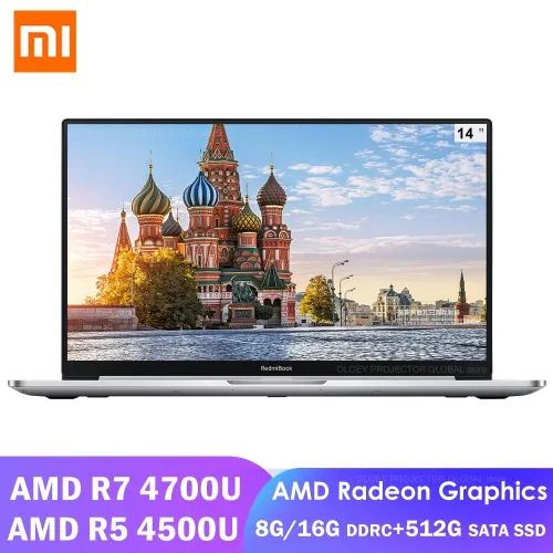 Xiaomi Redmibook 14 II Laptop AMD Ryzen 7 4700U 14 Inch 1080 FHD Screen Windows 10 8GB/16GB DDR4+512GB SSD Ultrathin Notebook