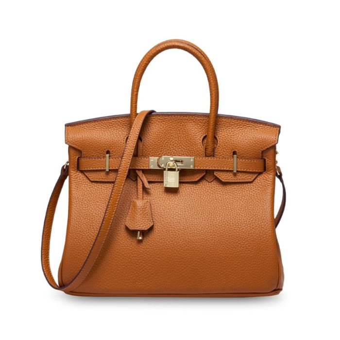 2020 new 100% Genuine leather handbag Luxury design First layer cowhide Stylish pebbled platinum bag Ladies handbag shoulder bag