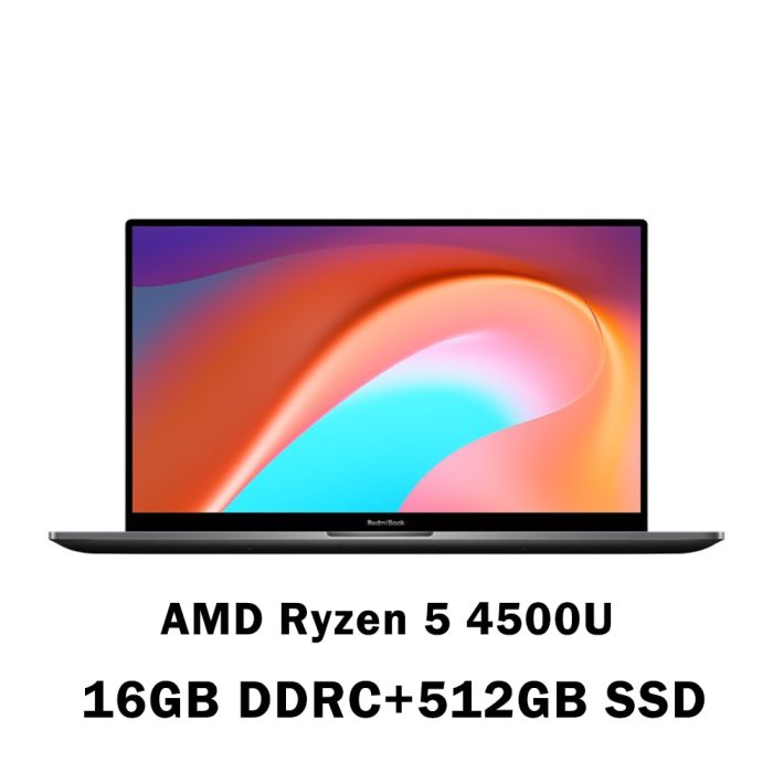 Xiaomi RedmiBook 16 Laptop 16.1inch AMD Ryzen 4500U/4700U 8G/16G DDR4 512GB SSD Windows 10 Ultrathin 100% sRGB Notebook