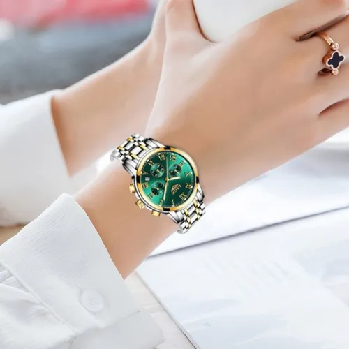 LIGE 2021New Fashion Women Watches Ladies Top Brand luxury Waterproof Quartz Clocks Watch Women Stainless Steel Date Gift Clock