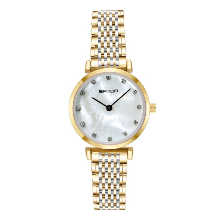 BASID Top Brand Luxury Stylish Elegant Rhinestone Women's Watches Waterproof Quartz Wristwatch Fashion Casual Female Ladies